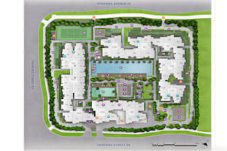 clickable interactive site plan, vector, svg map, rv park, campground  world map