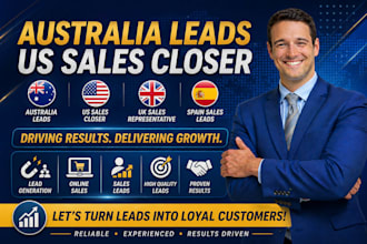 do australia lead generation US sales closer UK sales representative spain leads