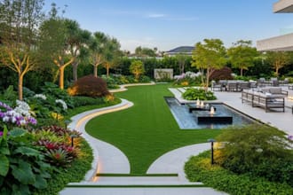 design luxury pool, landscape using VIP 3d and structural studio