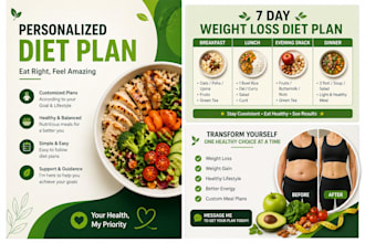 create a personalized diet plan for weight loss and health