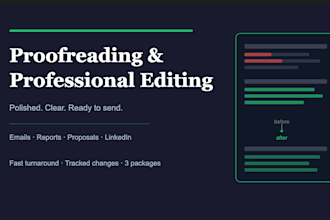 proofread and edit your business writing, emails and documents