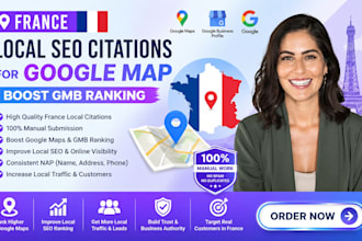 do france local SEO citations for goggle map, boost gmb ranking