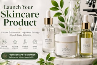 be your cosmetic chemist for formulate acne, anti aging, and haircare products