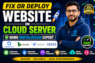 fix or deploy website being digitalocean expert docker linode ionos cloud server