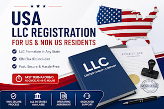 register US llc and ein for shopify amazon non US residents in any state