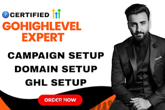 gohighlevel website design, setup ghl domain, create ghl email campaign