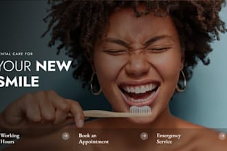 design wix dental website orthodontist website dental clinic website