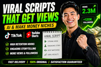 write viral ai or make money tiktok scripts