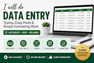 do data entry and basic canva design work