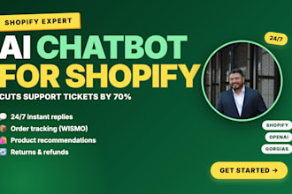 build a shopify ai chatbot for customer support and sales