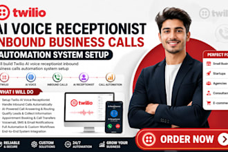 setup twilio inbound ai call assistant booking support phone system integration