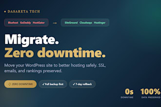 migrate your wordpress site to new hosting with zero downtime
