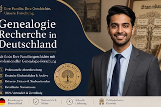 do genealogy research in germany and find your family tree as a genealogy expert