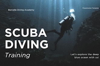 design scuba diving business pitch deck surfing instruction deck ski club deck