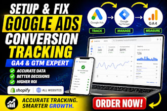 setup google analytics 4 shopify conversion ecommerce tracking ga4 GTM