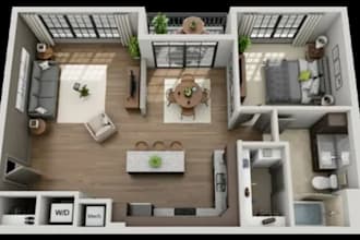 draw architectural design  2d floor plan autocad sketchup