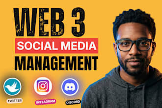 be your social media manager for crypto, nft, web3 ico, defi, fintech project