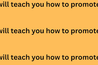teach you how to promote