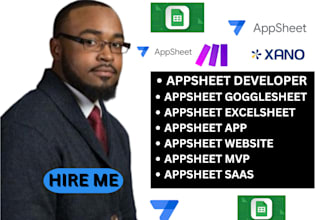 develop appsheet apps for inventory crm and data management