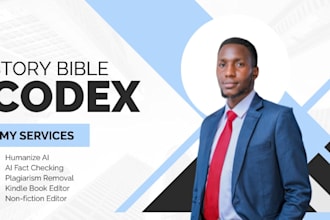 create master series story book bible world building codex from ai manuscript