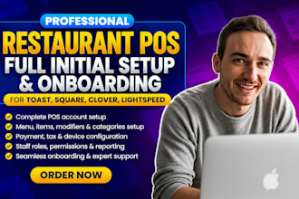 setup toast square clover and lightspeed restaurant pos