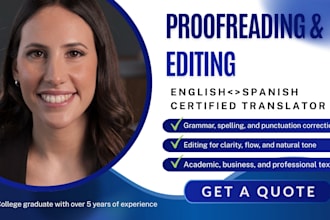 proofread and edit your text for clarity and grammar