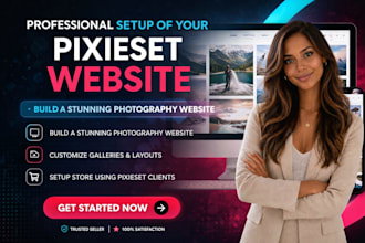 build pixieset photographer website, squarespace gallaries, portfolio website