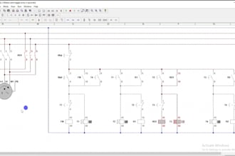 do motor control circuit on cade simu and PC simu