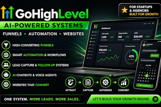 build gohighlevel ai sales funnels workflows automation ghl crm websites expert