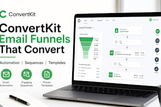 design convertkit mailchimp email funnels automation sequences templates