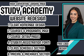 study academy website online academy website tutoring website training institute