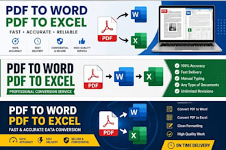 convert pdf to word or excel