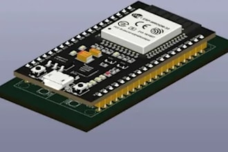design esp32 iot pcb, embedded system circuit and schematic