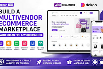 build a multivendor ecommerce marketplace with dokan pro and woocommerce website