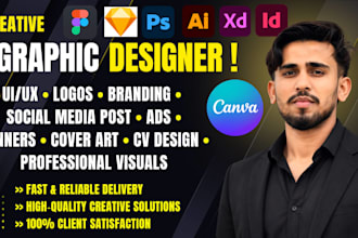 design professional logo, branding, and social media posts