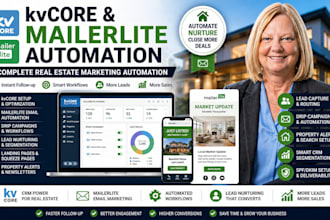 set up kvcore automation and mailerlite for real estate lead nurturing