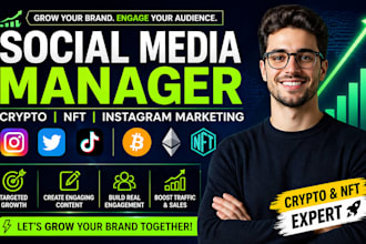 manage your nft and web3 social media marketing