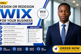 design or redesign wix website for your busines