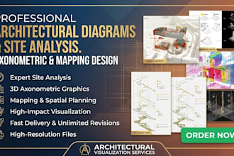 architectural diagrams site analysis axonometric graphics mapping design