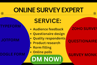 design quiz survey form, questionaire form with jotform, google form
