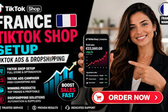 setup france tiktok shop france tiktok ads manage france tiktok dropshipping