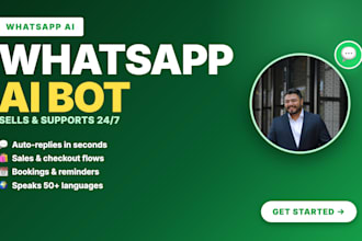 build a whatsapp ai chatbot for sales and customer support