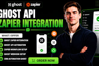integrate ghost zapier integration ghost api ghost webhook CRM automation ghost