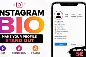 write a high converting instagram bio for your brand