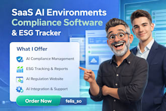 build saas ai esg compliance, regulatory tracking, environmental reporting web