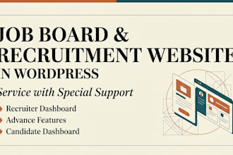 create a job board website or recruitment website