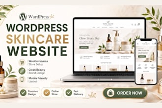 build premium skincare website store street wear brand