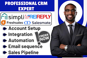 setup resimpli crm freshsales salesmate automation rei reply zapier integration