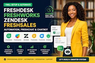 do freshdesk freshwork zedesk freshsales automation freshchat chartbot