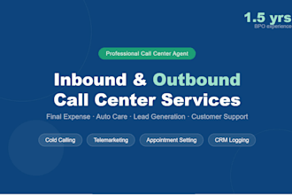 do inbound and outbound calls for your business campaign